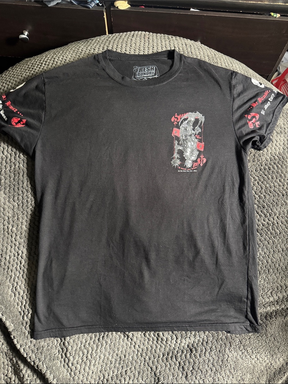 Black Short-Sleeve Graphic Tee